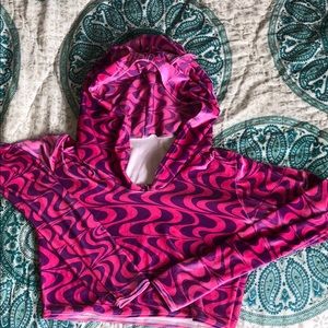 Cheshire Cat Cropped Hoddie